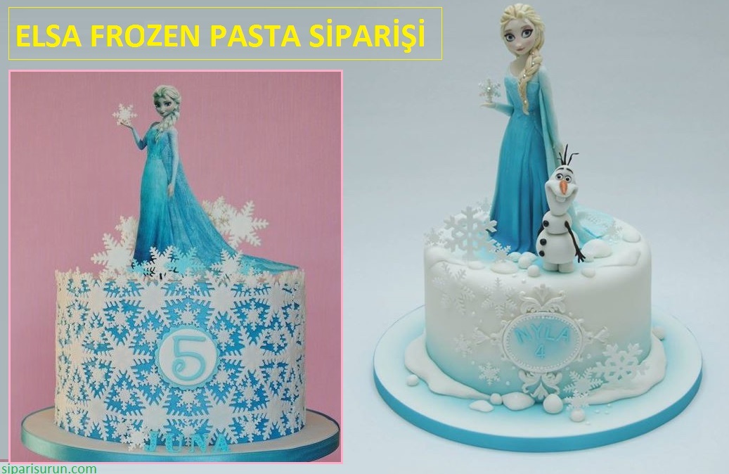 Elza Frozen'li Özel Pasta Siparişi